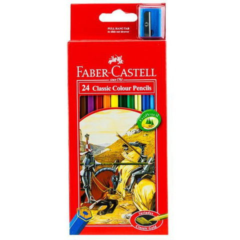 Faber Castell-Classic Color Pencil 24 Colors (Full Size) ColorWaves