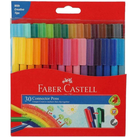 Faber Castell Connector Felt Tip Colored Markers 30 Colors ColorWaves