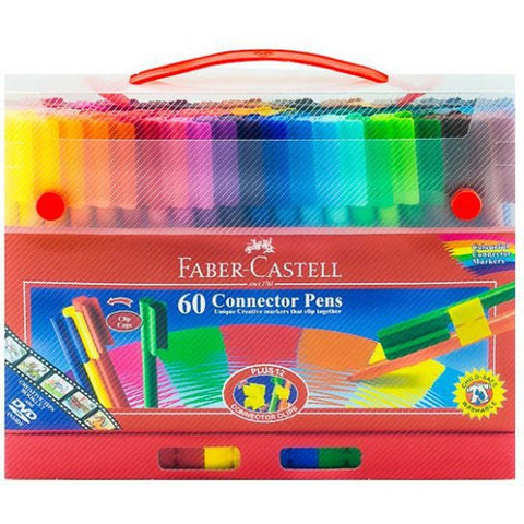 Faber Castell-Connector Pen Bucket Set (60 Colors) ColorWaves