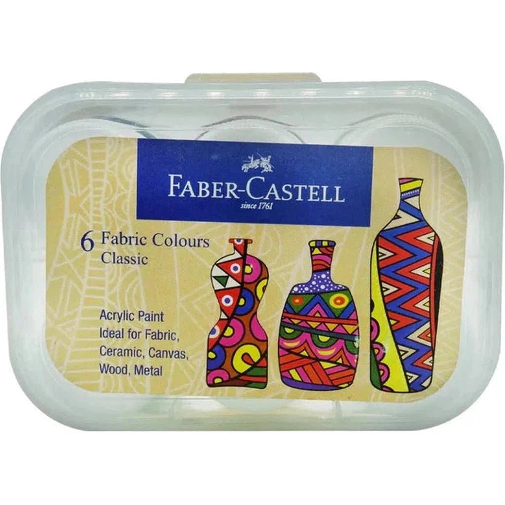 Faber Castell Fabric And Acrylic Set 6 Colors ColorWaves