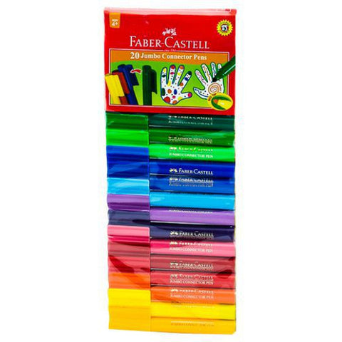 Faber Castell-Jumbo Connector Pen Set (20 Colors) ColorWaves