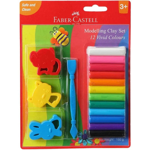 Faber Castell Modeling Clay Set 12 Vivid Colors ColorWaves