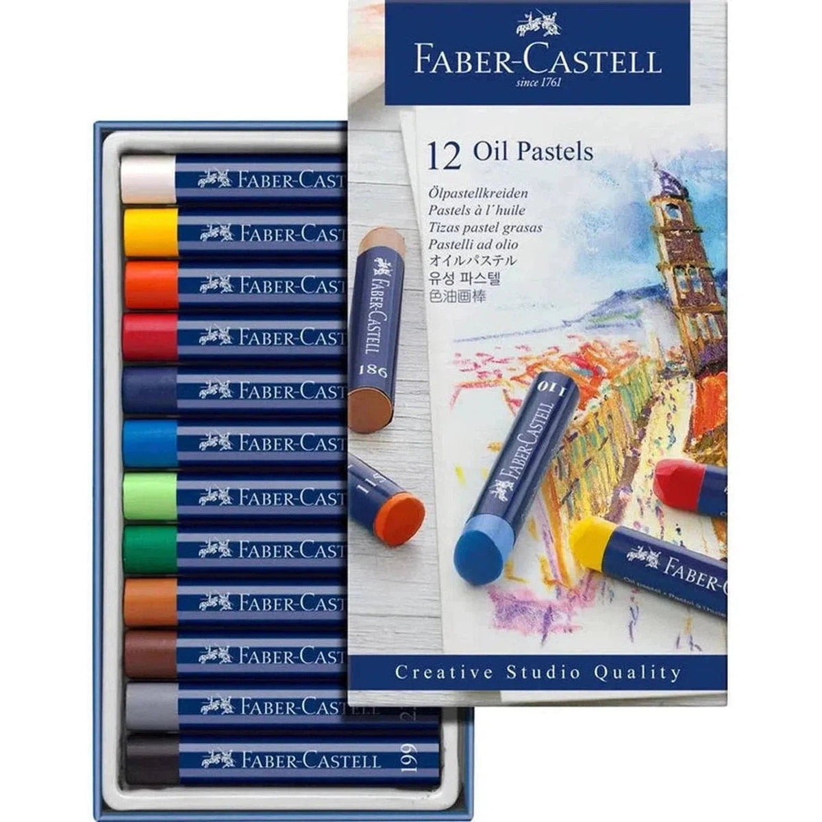 Faber Castell Oil Pastel 12 Colors ColorWaves