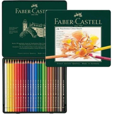 Faber Castell Polychromos Colour Pencils 24 Colors ColorWaves