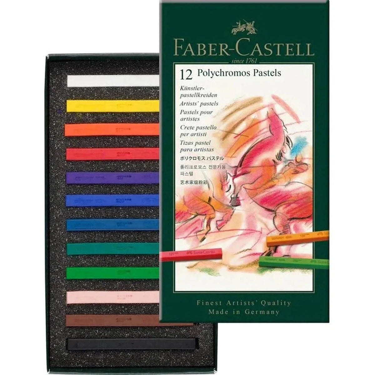 Faber Castell Polychromos Pastels Set 12 ColorWaves