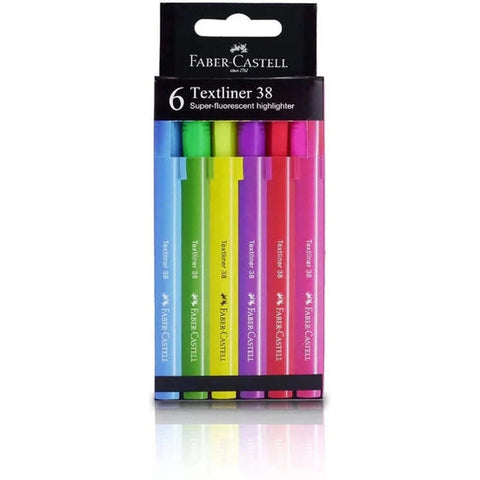 Faber Castell Textliner Super Florescent 6 Colors ColorWaves
