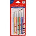 Faber Castell Tri Grip Paint Brushes, Round, Pack Of 7 ColorWaves