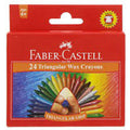 Faber Castell Triangular Wax Crayons 24 Pieces ColorWaves