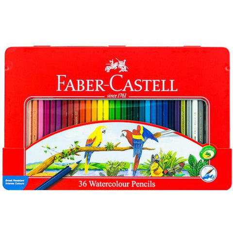 Faber Castell-Water Color Pen 36 Colors (Flat Tin) ColorWaves