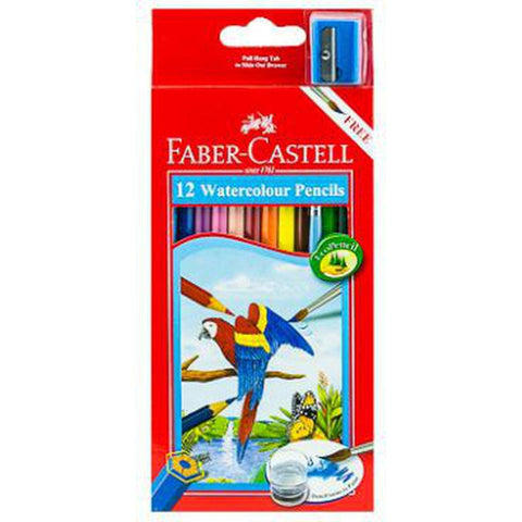 Faber Castell-Water Color Pencil 12 Colors (Full Size) ColorWaves
