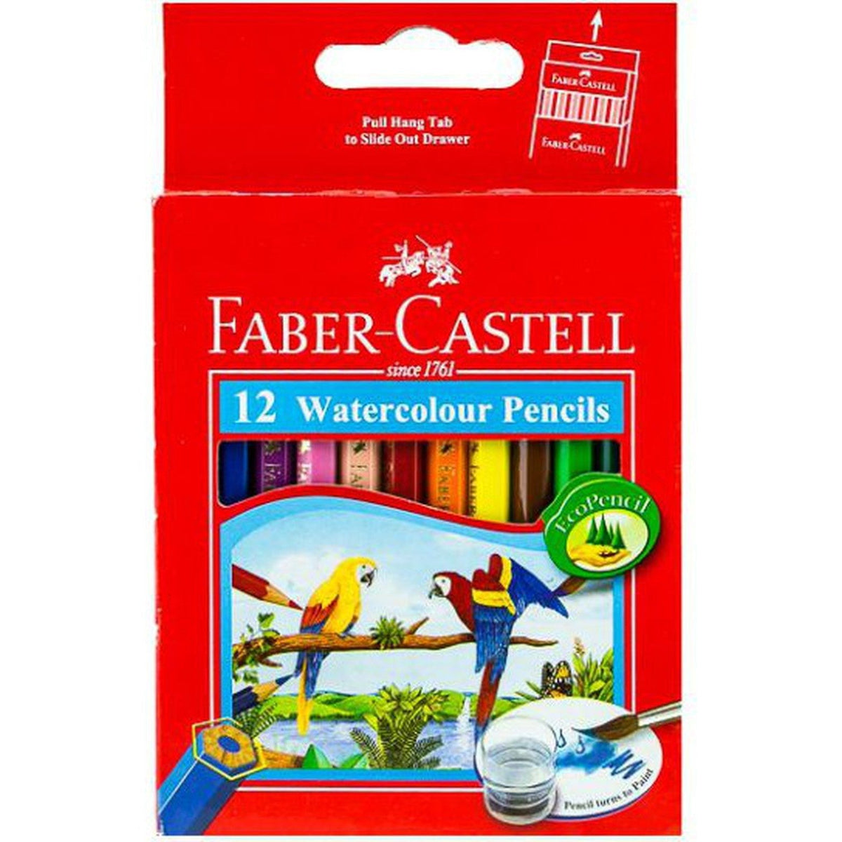 Faber Castell-Water Color Pencil 12 Colors (Half Size) ColorWaves