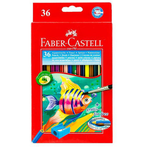 Faber Castell-Water Color Pencil 36 Colors (Full Size) ColorWaves