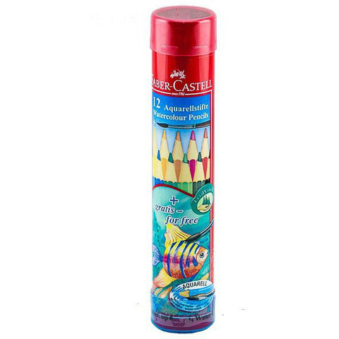 Faber Castell Water Color Pencil Round Tin 12 Colors ColorWaves