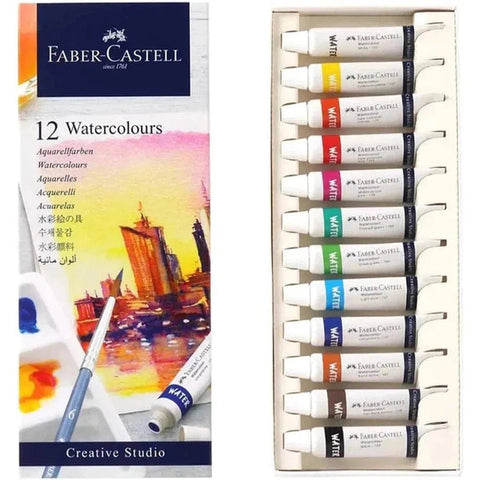 Faber Castell Watercolor 12 Ml Tubes (12 Pack) ColorWaves