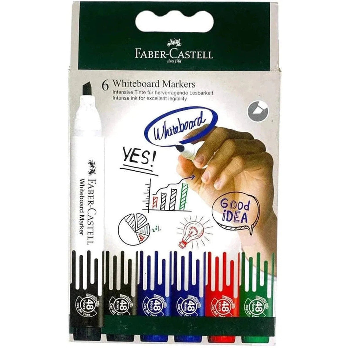 Faber Castell Whiteboard Markers 6 Colors ColorWaves