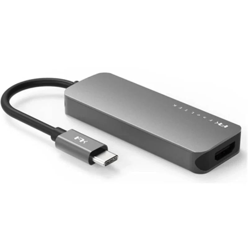 Feeltek 4-in-1 Portable USB Type C Hub - Grey ColorWaves