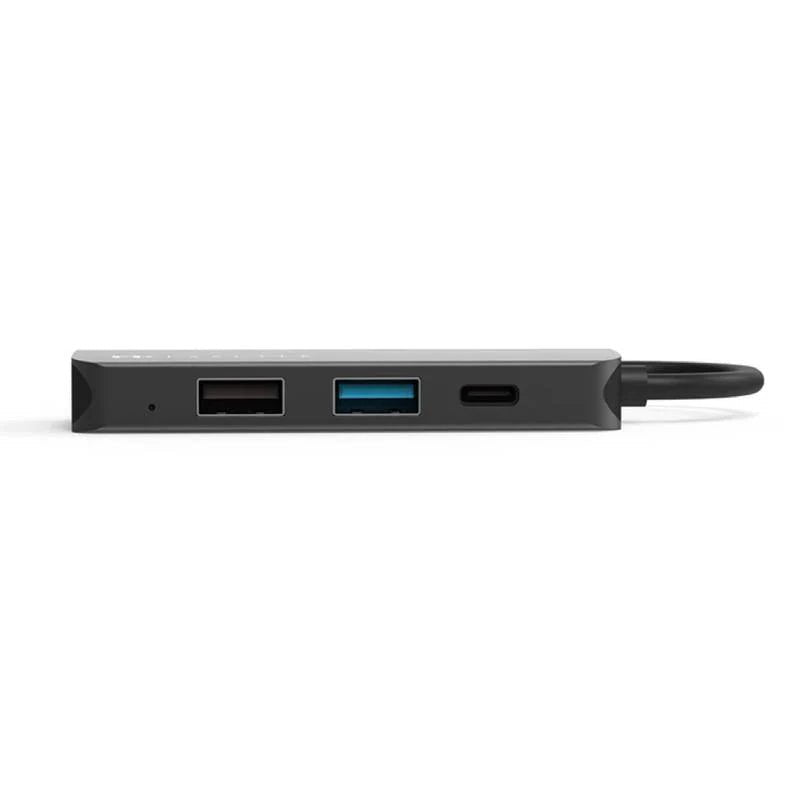 Feeltek 4-in-1 Portable USB Type C Hub - Grey ColorWaves