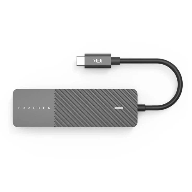Feeltek 5-in-1 Portable USB Type C Hub - Grey ColorWaves