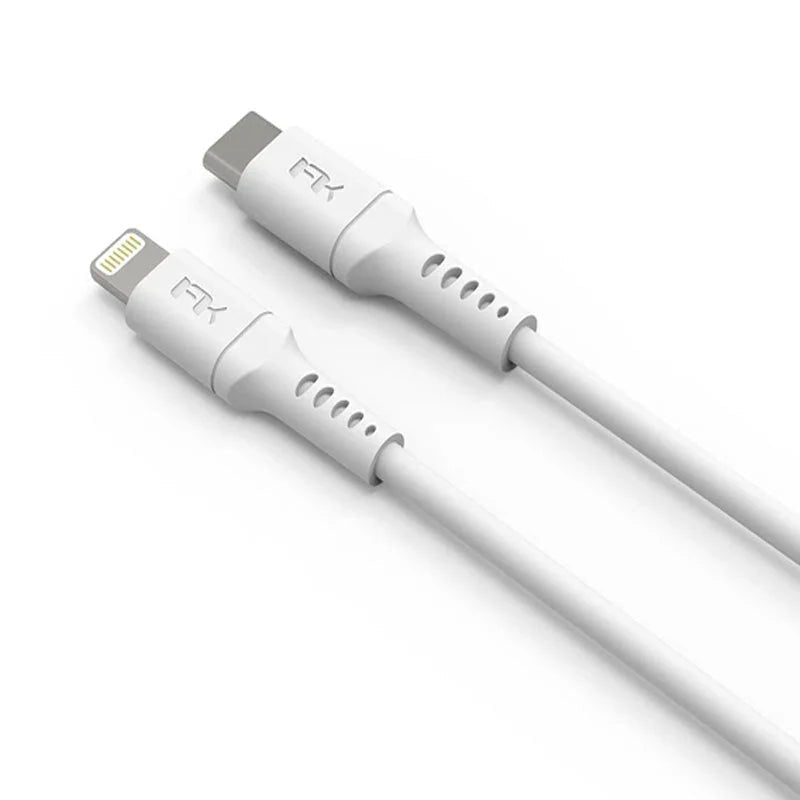 Feeltek USB-C to Lightning Cable 180cm - White ColorWaves