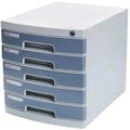 File Cabinet Plastic With Lock 5 Drawers ColorWaves