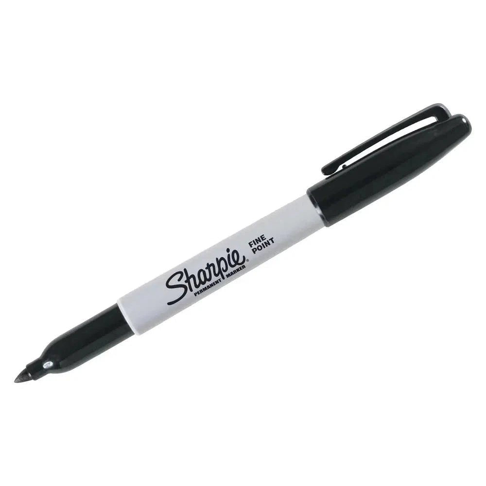 Fine Point Black Sharpie Permanent Marker ColorWaves