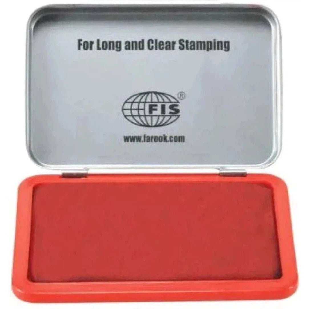 Fis Red Stamp Pad (Fssm3Re) - 122 X 84 X 14Mm ColorWaves