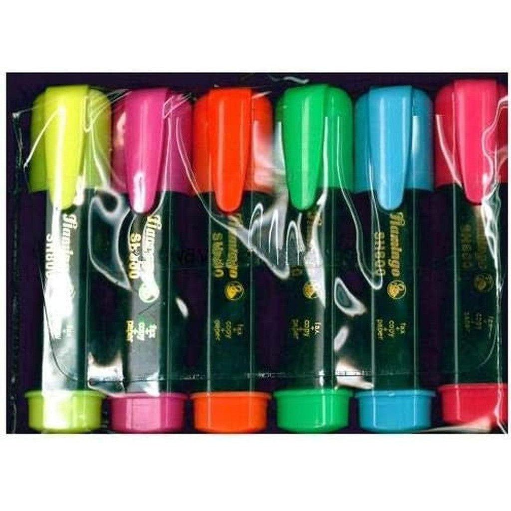 Flamingo Highlighter 6 Color Pack Sh800 ColorWaves