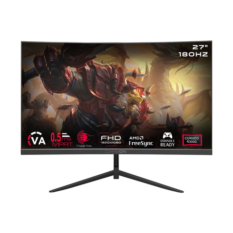 GameOn 27″ C27F180VA Curved 180Hz 0.5ms FHD VA HDMI 2.1 Speaker Gaming Monitor GameOn