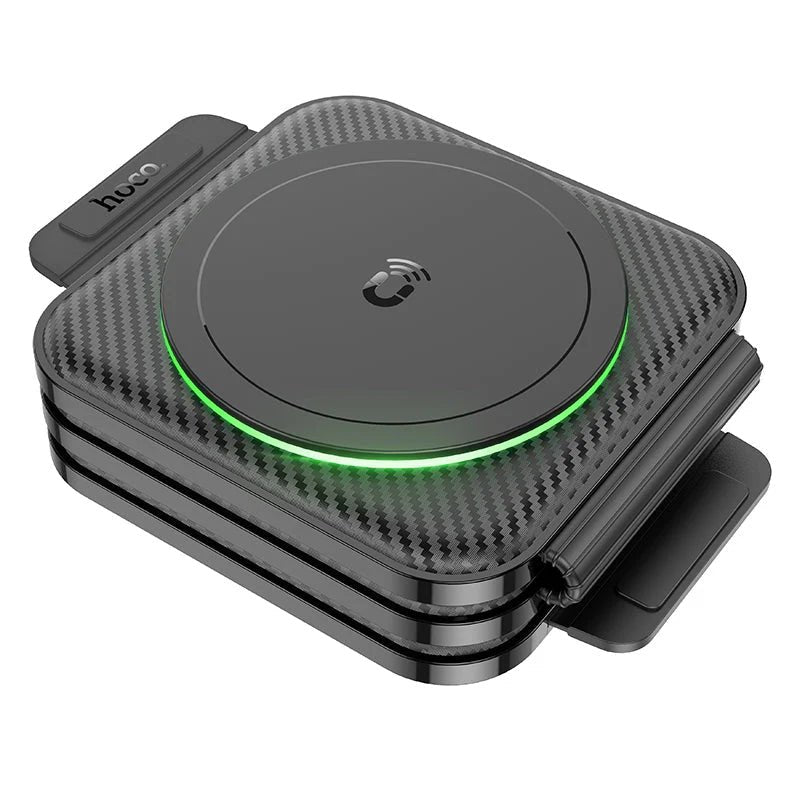 HOCO CQ4 Unique Folding 3 in 1 Magnetic Wireless Charger - Black Hoco