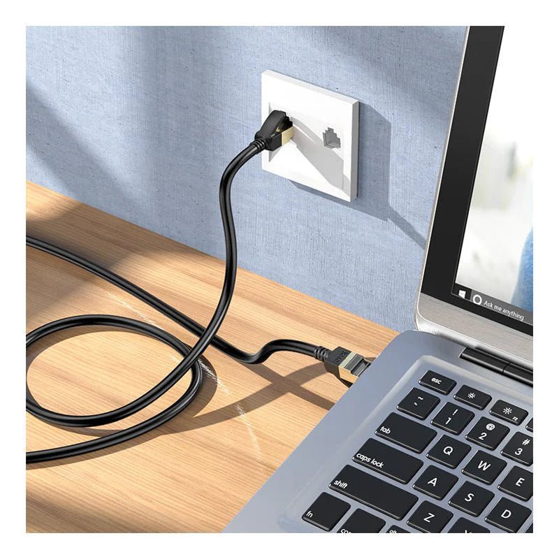 HOCO Gigabit Ethernet Cable - CAT6 / 5 Meters / Black Hoco