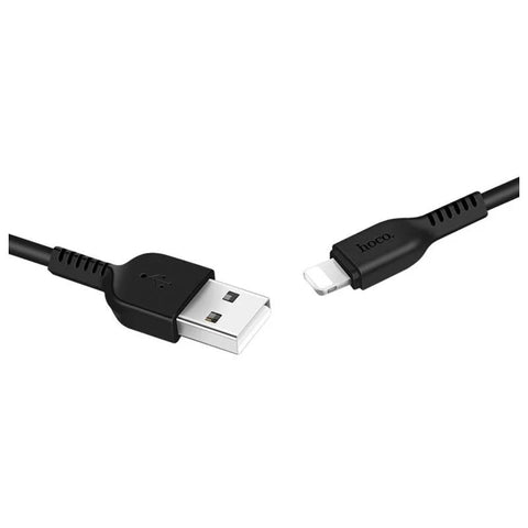 HOCO X20 Flash Charging Data Sync Cable - Lightning / 1 Meter / Black Hoco