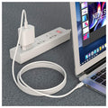 HOCO X51 High-Power Charging Data Sync Cable - USB-C To USB-C / 1 Meter / White Hoco