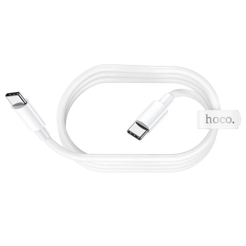 HOCO X51 High-Power Charging Data Sync Cable - USB-C To USB-C/ 100W / 2 Meter / White Hoco