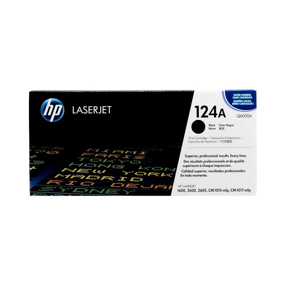 HP 124A Black LaserJet Toner (Q6000A) HP