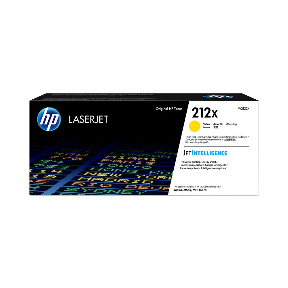 HP 212X High Yield Yellow Original LaserJet Toner Cartridge HP