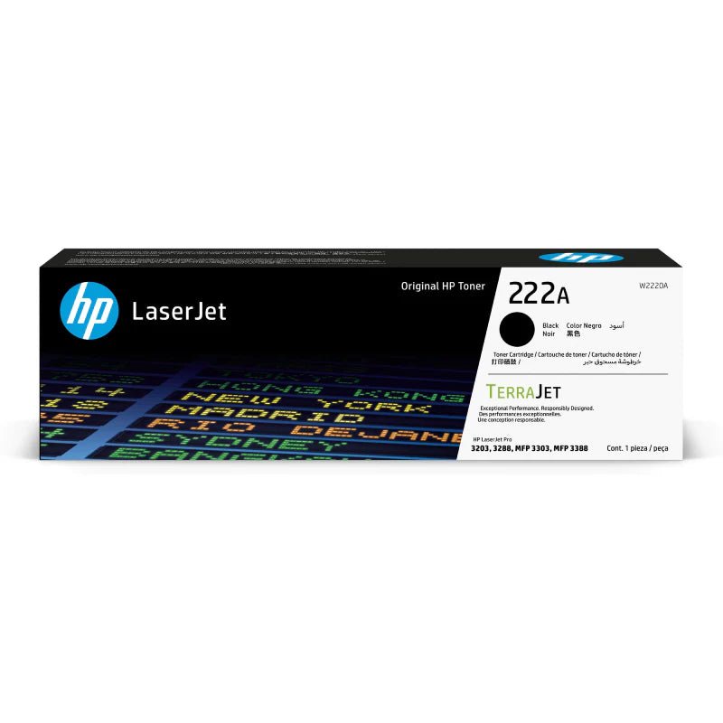 HP 222A Black Original LaserJet Toner Cartridge - 1300 Pages / Black Color / Toner Cartridge HP