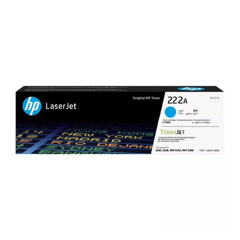 HP 222A Cyan Original LaserJet Toner Cartridge - 1200 Pages / Cyan Color / Toner Cartridge HP