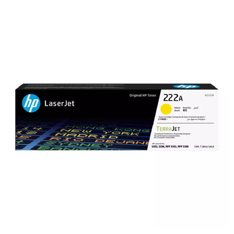 HP 222A Yellow Original LaserJet Toner Cartridge - 1200 Pages / Yellow Color / Toner Cartridge HP