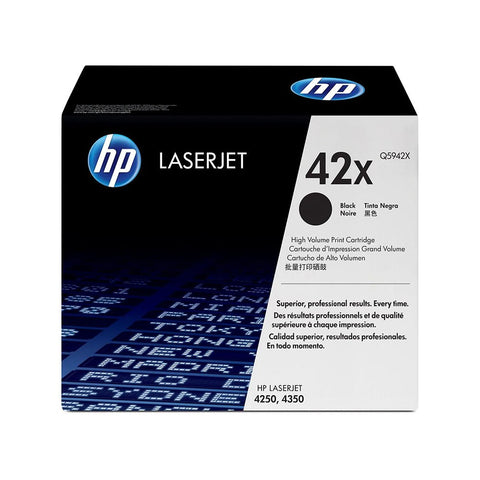 HP 42X Black High Yield Original LaserJet Toner Cartridge (Q5942X) HP