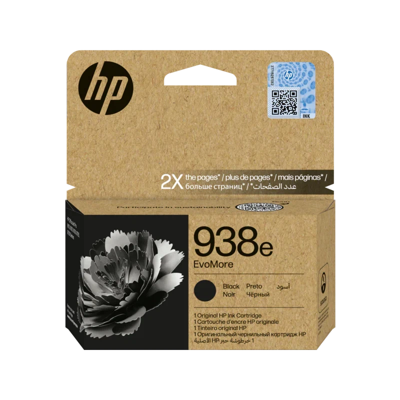 HP 938e EvoMore Black Original Ink Cartridge (4S6Y2PE) HP