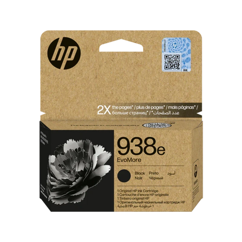 HP 938e EvoMore Black Original Ink Cartridge (4S6Y2PE) HP
