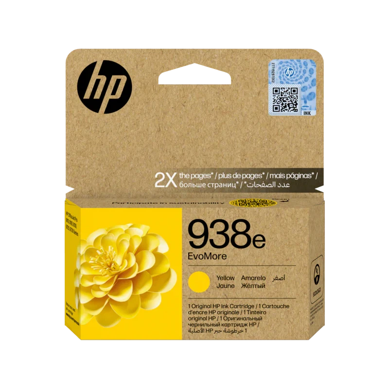 HP 938e EvoMore Yellow Original Ink Cartridge (4S6Y1PE) HP