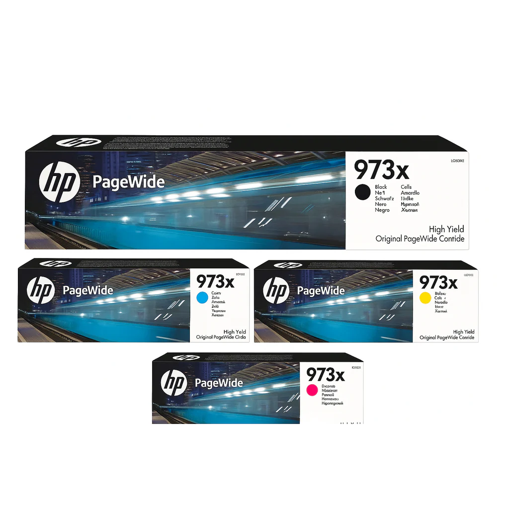 HP 973X Original High Yield Ink Cartridges Combo Pack Of 4 HP
