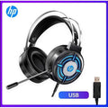 HP H120G RGB Backlit Effect, Wired Gaming Headset For PC and Laptop HP