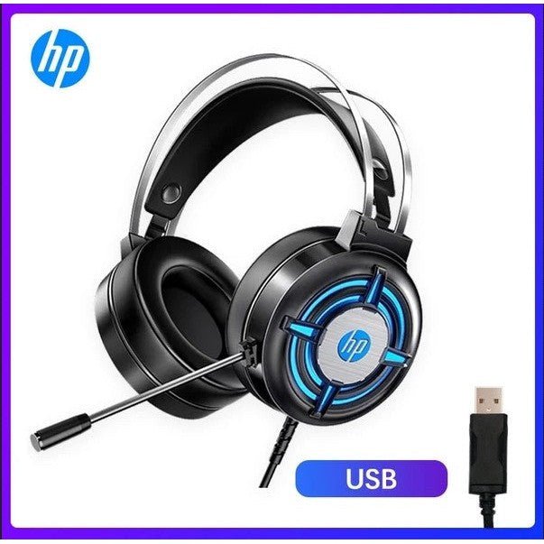 HP H120G RGB Backlit Effect, Wired Gaming Headset For PC and Laptop HP