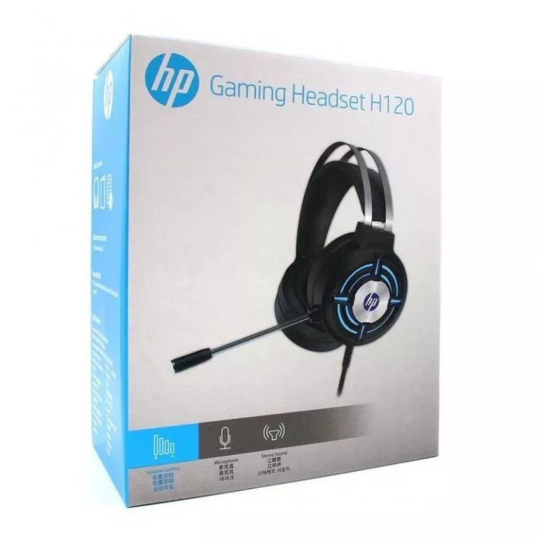 HP H120G RGB Backlit Effect, Wired Gaming Headset For PC and Laptop HP
