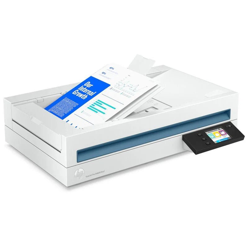 HP ScanJet Pro N4600 fnw1 - 40ppm / 1200dpi / A4 / LAN / Wi-Fi / USB / Flatbed ADF Scanner HP