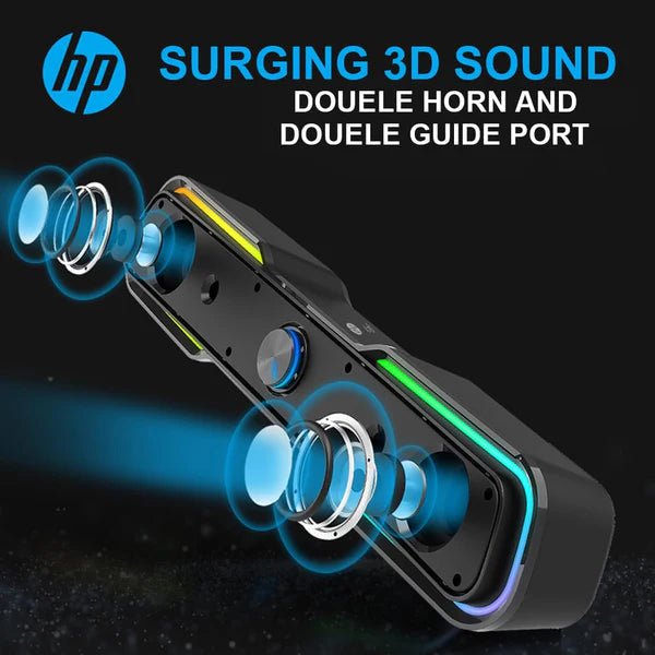 HP Speaker Soundbar DHE-6002 RGB LED Touch HP