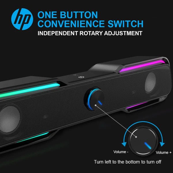 HP Speaker Soundbar DHE-6002 RGB LED Touch HP