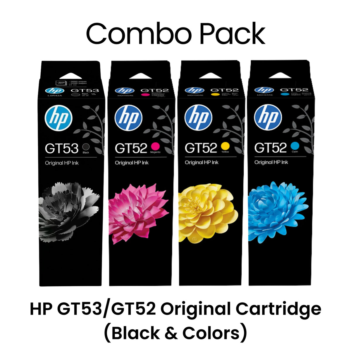 HP GT53/GT52 Original Ink Bottle Combo pack HP